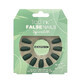 Set of 24 false nails, with glue included, Technic, False Nails, Squareletto, Evergreen