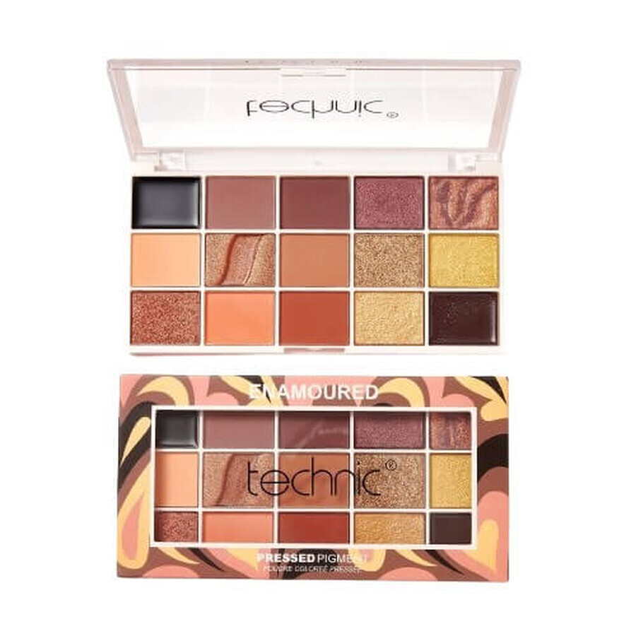 Palette di ombretti Technic Enamoured, Technic, Enamoured, 15 tonalità