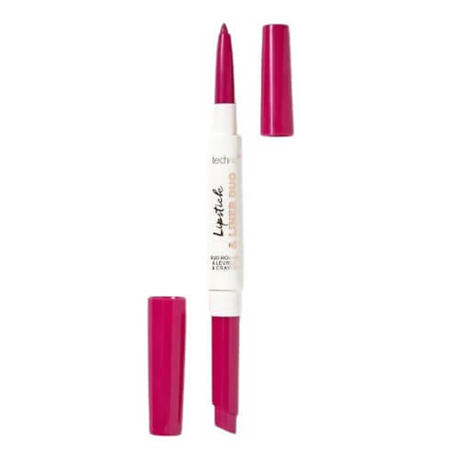 Set de rouge à lèvres et de crayon à lèvres, Technic, Duo, Vegan, Berrylicious, Pink