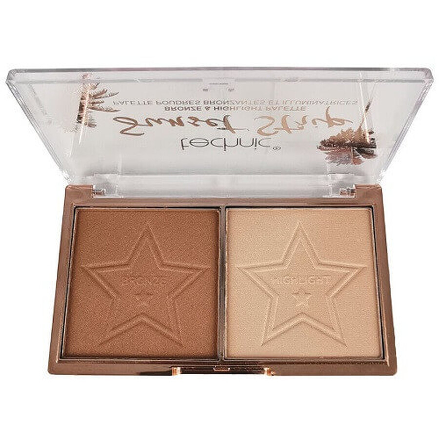 Tanning Palette, Technic, Sunset Strip, Bronzer and Illuminator, Vegan, 12 g