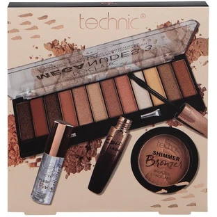 Makeup Set 4 Cosmetic Products, Technic, Mega Nudes Collection, Vegan
