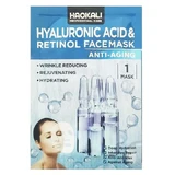 Anti-wrinkle face mask, napkin type, Wokali, Hyaluronic Acid and Retinol, 30 ml