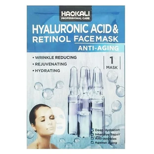 Masque anti-rides de Wokali, acide hyaluronique et rétinol, 30 ml