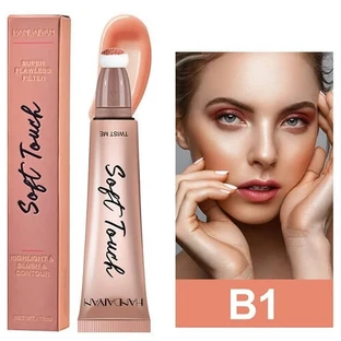 Handaiyan Soft Touch Highlight &amp; Blush Blush, B1, 12 ml