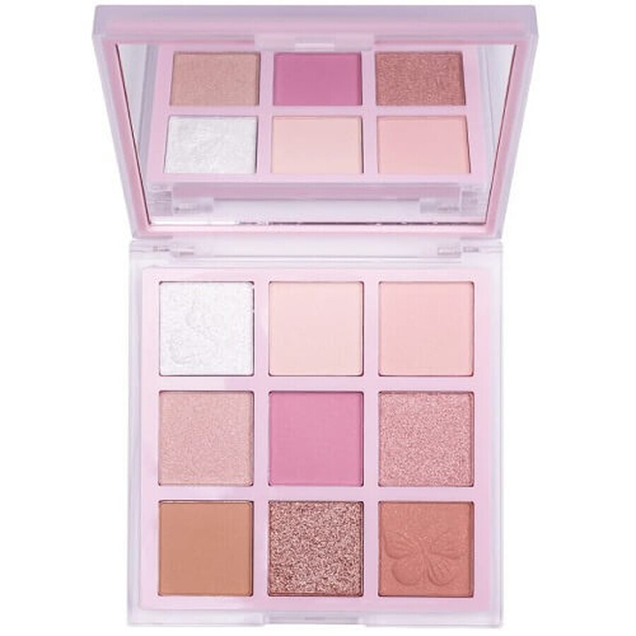 Eyeshadow Palette, Febble, Light, 9 Colors, Pink
