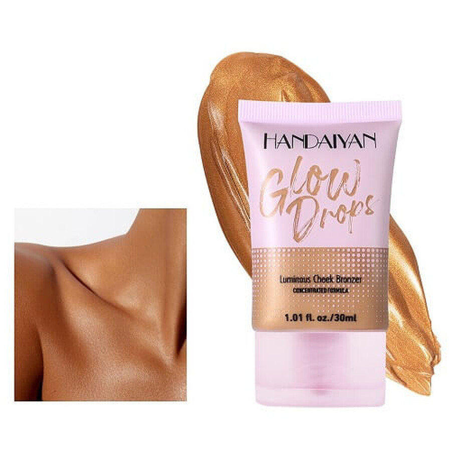 Illuminating bronzer, Handaiyan, Glow Drops, 02, 30 ml