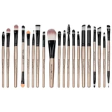 Set of 20 makeup brushes, Nude, Storage case included