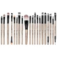 Set of 20 makeup brushes, Nude, Storage case included