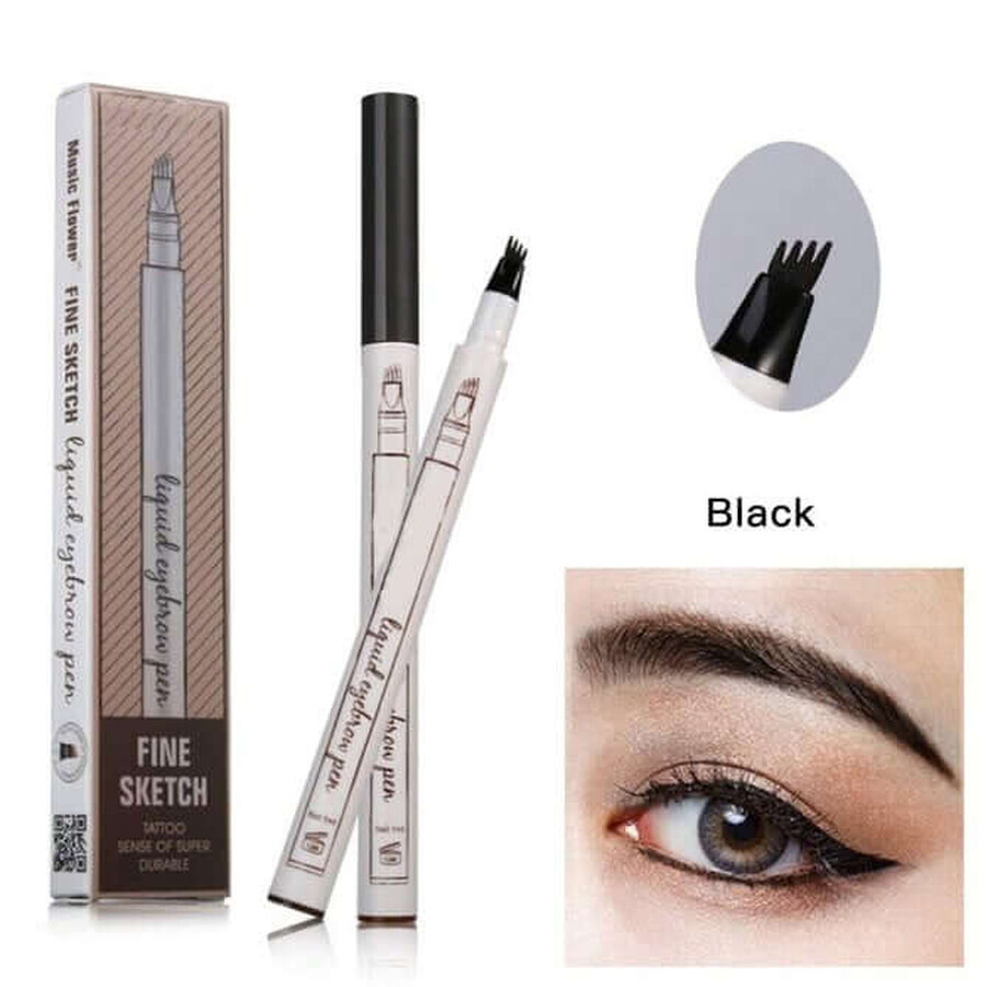 Buy Eyebrow pencil Microblading effect Shade Black Eyebrow pencil Microblading effect Shade Black
