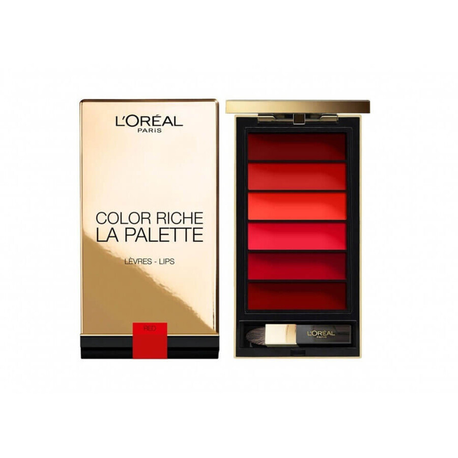 Comprar Paleta de barras de labios Loreal Color Riche, La Palette, Rojo, 6 colores Paleta de barras de labios Loreal Color Riche, La Palette, Rojo, 6 colores