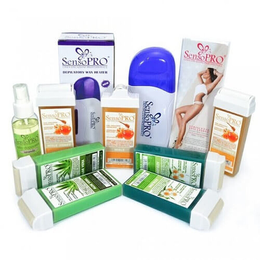 Kit completo de depilación Senso Pro + Regalo GRATIS: Aplicador estrecho de cera Reserve Wax