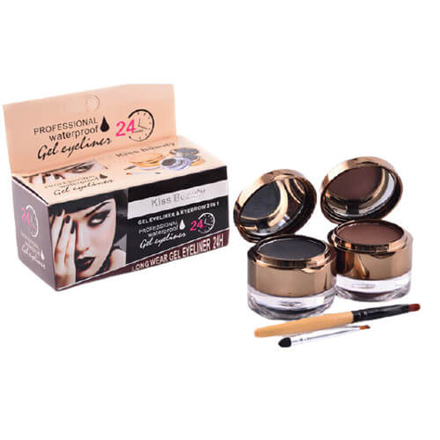 Shop Kiss Beauty Augenbrauen- und Eyeliner-Gel + Augenbrauen- und Augenbrauen-Gel-Set Kiss Beauty Augenbrauen- und Eyeliner-Gel + Augenbrauen- und Augenbrauen-Gel-Set