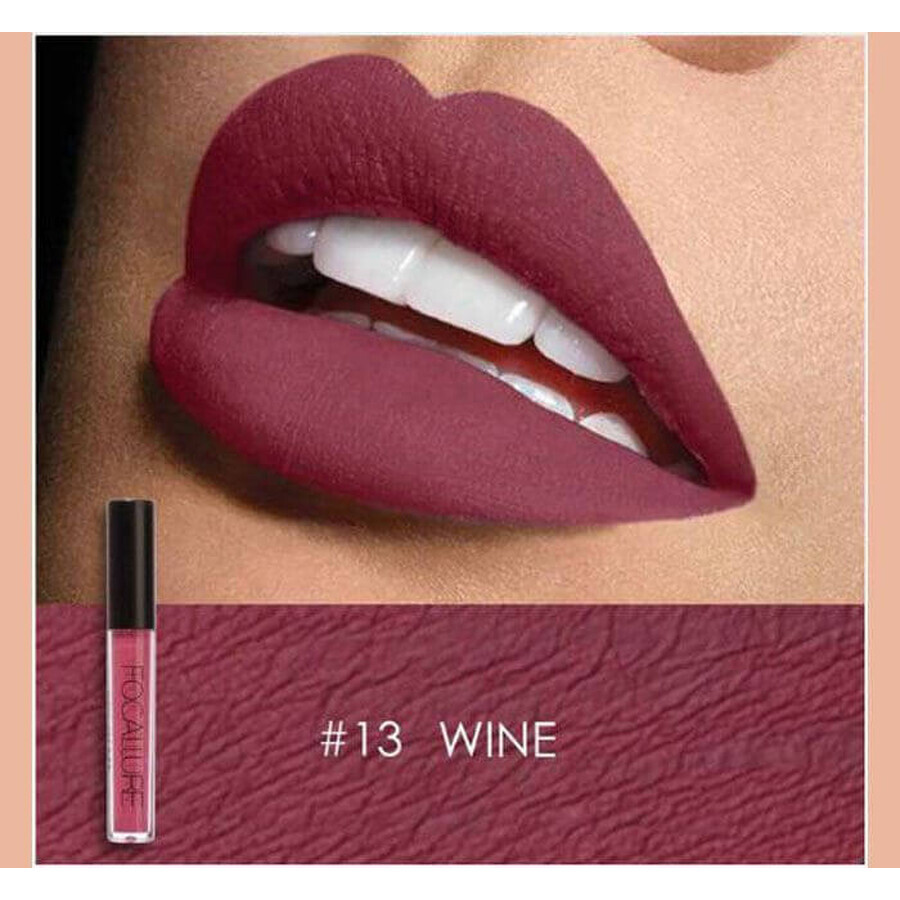Focallure 13 Wine Matte Liquid Lipstick (rouge à lèvres liquide mat)