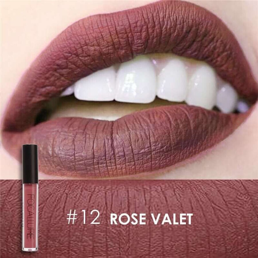 Focallure 12 Rose Valet Rossetto liquido opaco