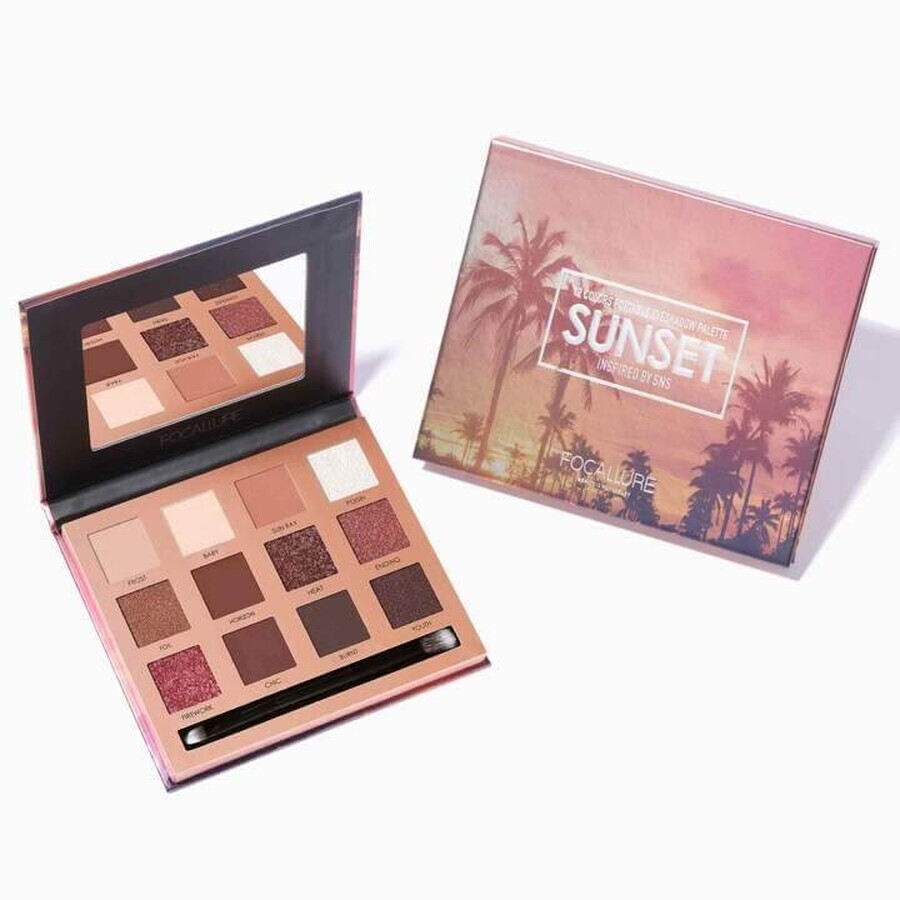 Focallure Sunset Palette di ombretti set di 12 ombretti