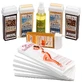 Kit d'épilation à la cire Consommables d'épilation à la cire 5 recharges cire + bandes de cire + huile
