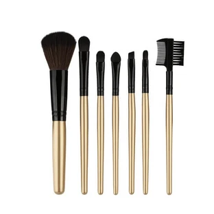 7er Set Fraulein38 Gold Schminkpinsel