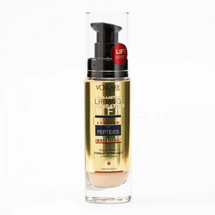 Base de maquillaje antiarrugas, Vollare Lifting, Péptidos, 603 Miel