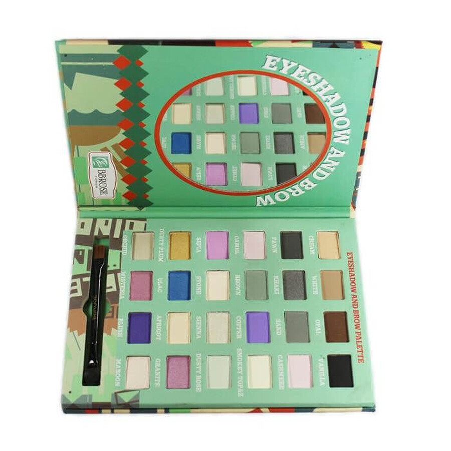 BBROSE Cosmetics makeup kit, Rose Shade, 24 colors