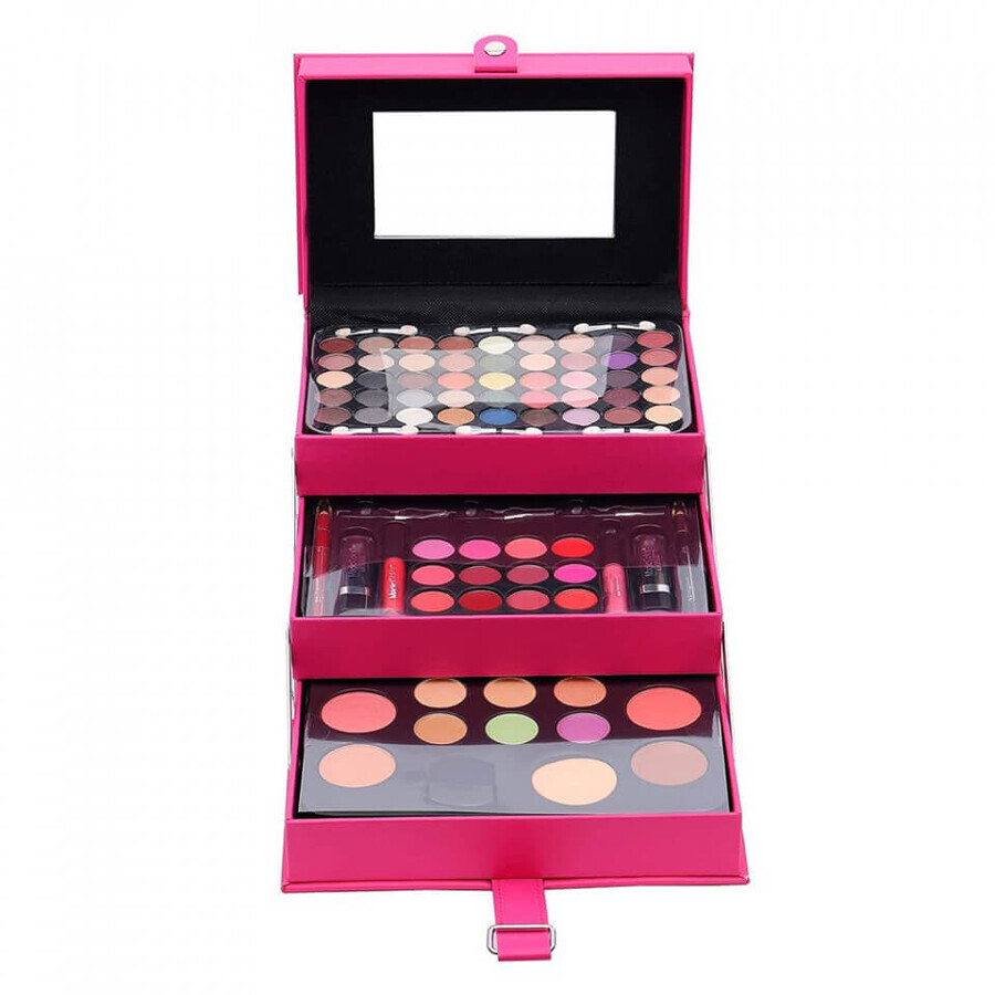 Magic Color Make-up Kit, 85 kleuren, Roze, Inclusief tasje