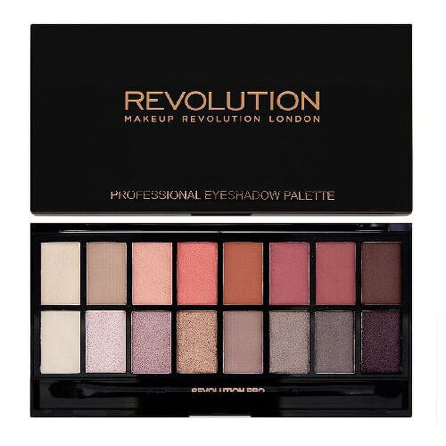 Makeup Revolution New-Trals vs Neutrals Palette di ombretti, 16 colori