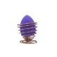 Set de Esponjas de Maquillaje y Porta Maquillaje Metálico, Morado