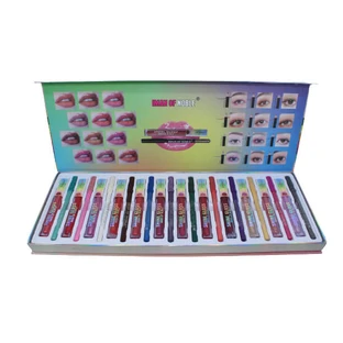 Set of 12 Lipsticks and 12 Eye Pencils, Iman of Noble