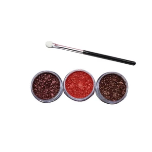 Set de 3 pigments pour les yeux, Shea, 03, Pinceau inclus