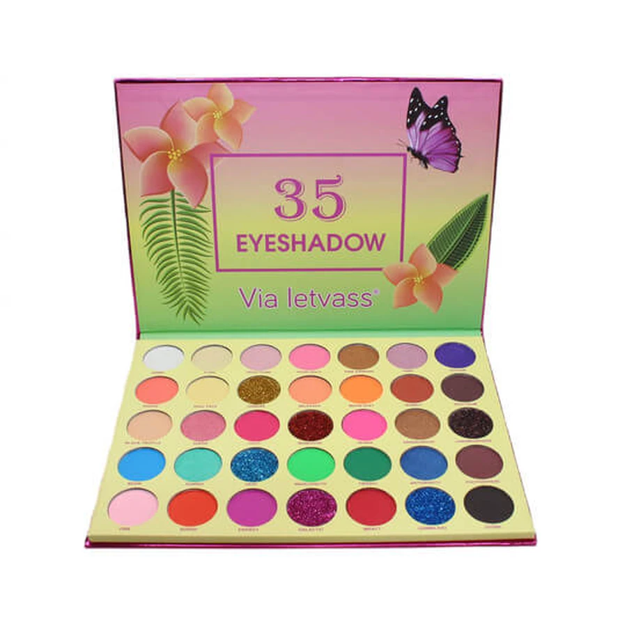 Make-up kit eyeshadow palette, Via Letvass, 35 colors