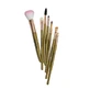 Makeup brushes, Makeup Brush, 7 brushes, Green