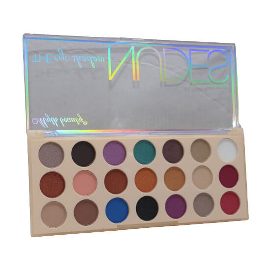 Make-up kit eyeshadow palette, Myth Beauty, Nudes, 21 colors