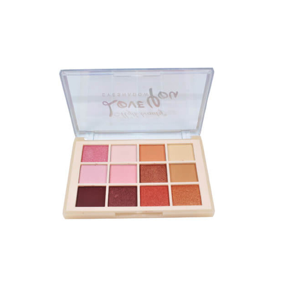 Myth Beauty, Love You, 12 Farben, Myth Beauty Augen Makeup Palette, 12 Farben
