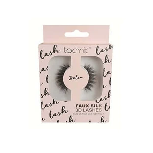 Pestañas postizas Fal, Technic, Faux Silk 3D Lashes, Salsa, Adhesivo incluido