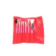 Set de 7 brochas de maquillaje, Fraulein, Rojo
