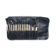 Set mit 15 Schminkpinseln, Fraulein, Schwarz