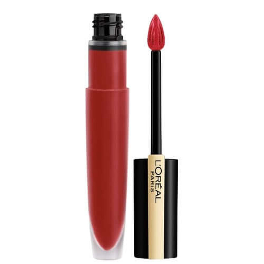 Barra de labios líquida, Loreal, Signature, 136 Armored