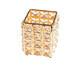 Makeup brush holder, Luxorise, Crystal Makeup Organizer, Gold