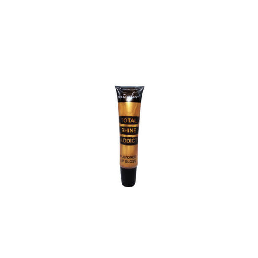 Aromatisierter Lipgloss, Micolor, Total Shine Addict, Gold