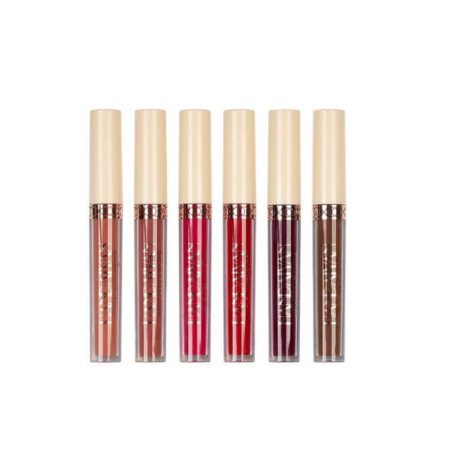 Set de rouge à lèvres, Handaiyan, rouge à lèvres liquide rose mat, 6, A