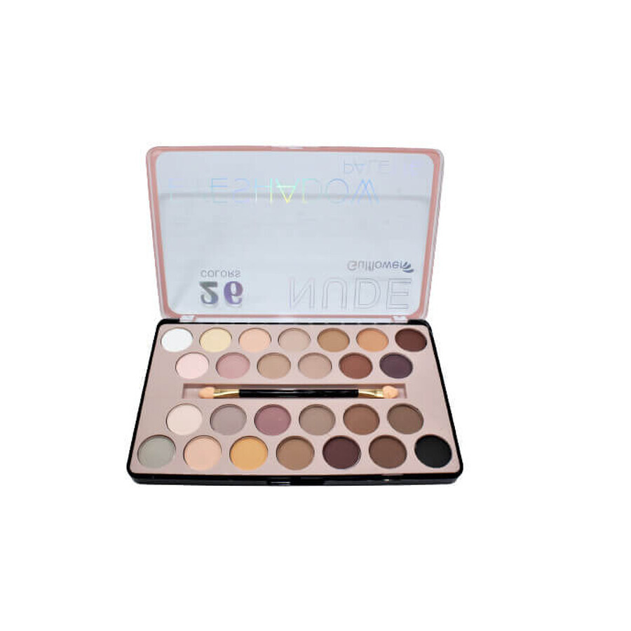 Make-up kit eyeshadow palette, Gulfflower, Nude 26 Colors, A