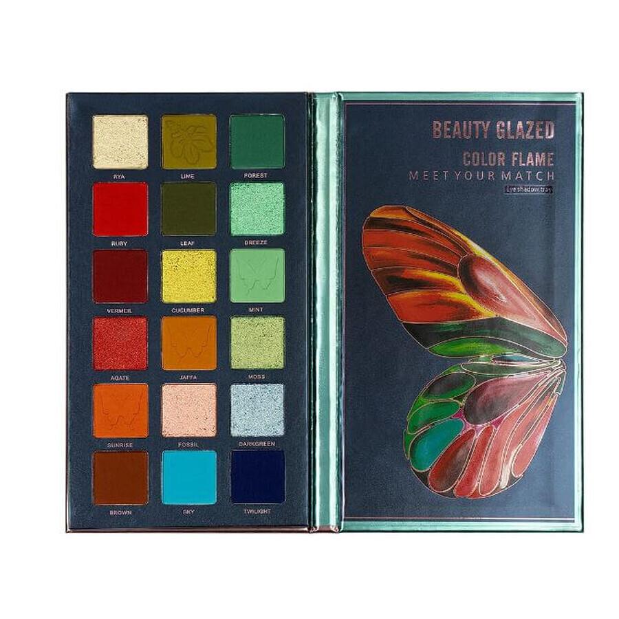 Eye shadow make-up kit, Beauty Glazed, Color Flame, B111