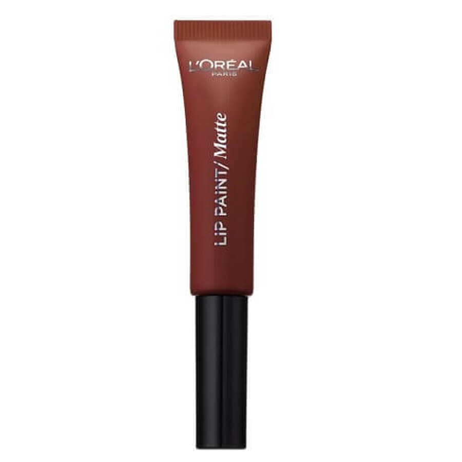 Rouge à lèvres liquide, Loreal, Lip Paint Matte, 213 Stripped Brown