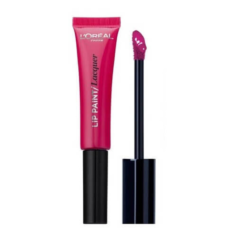 Vloeibare lippenstift, Loreal, Lip Paint Lacquer, 102 Darling Pink