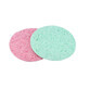 Set 2 &#233;ponges nettoyantes pour le visage, Maquillage, Rose-Vert, 02
