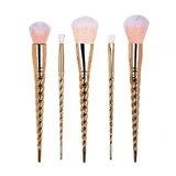 5er Set Schminkpinsel, Makeup, Einhorn, Rose Gold