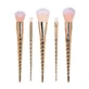 Set van 5 make-up kwasten, Make-up, Eenhoorn, Roségoud