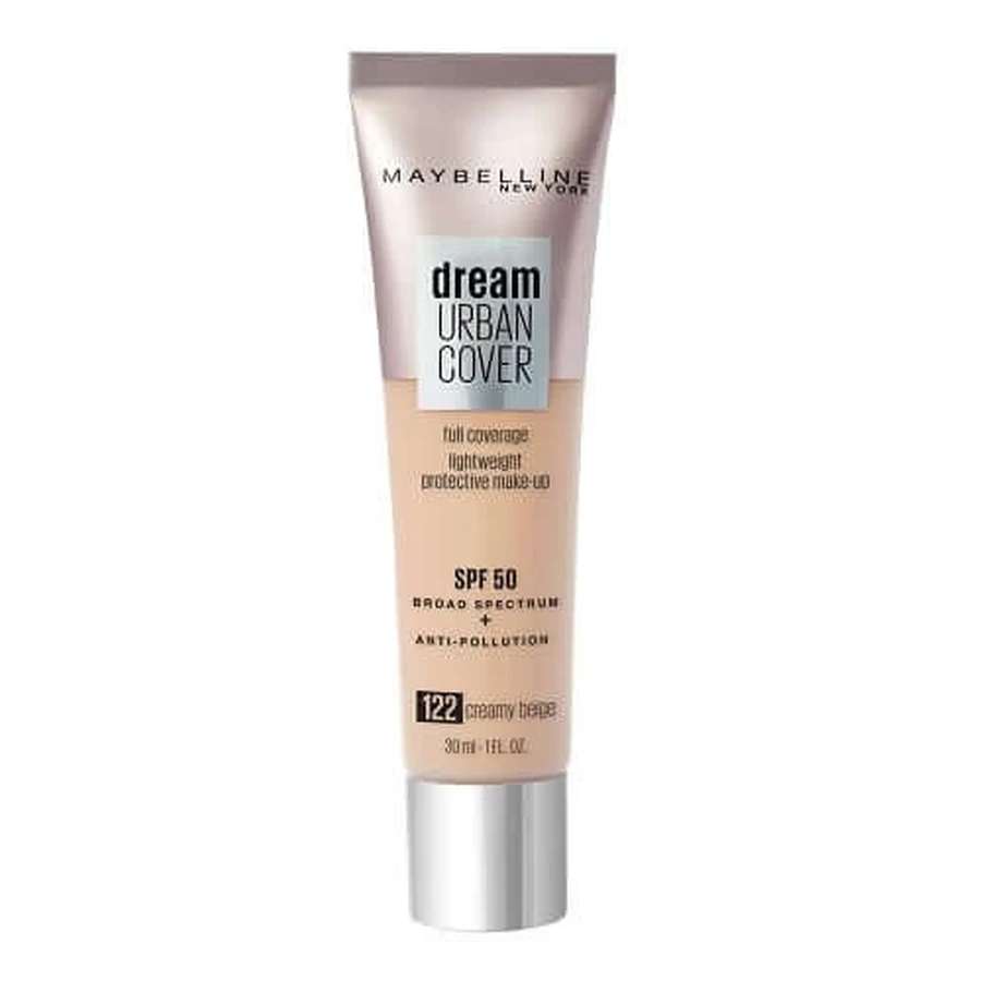 Foundation, Maybelline, Dream Urban Cover SPF50, Beige Crème 122, 30 ml
