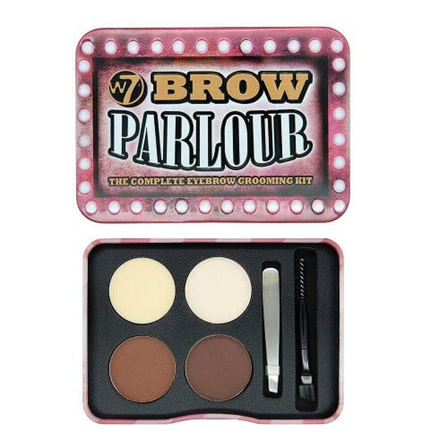 Kit para cejas Brow Parlour, W7, Brow Parlour