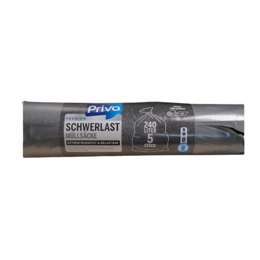 Buy Priva, Garbage bags for 240l large, 5 pieces Priva, Garbage bags for 240l large, 5 pieces