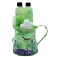 Aurora Geschenkset Wilde Lelie el 180 ml + Shampoo 180 ml + Sprankelende Bal + Washandje